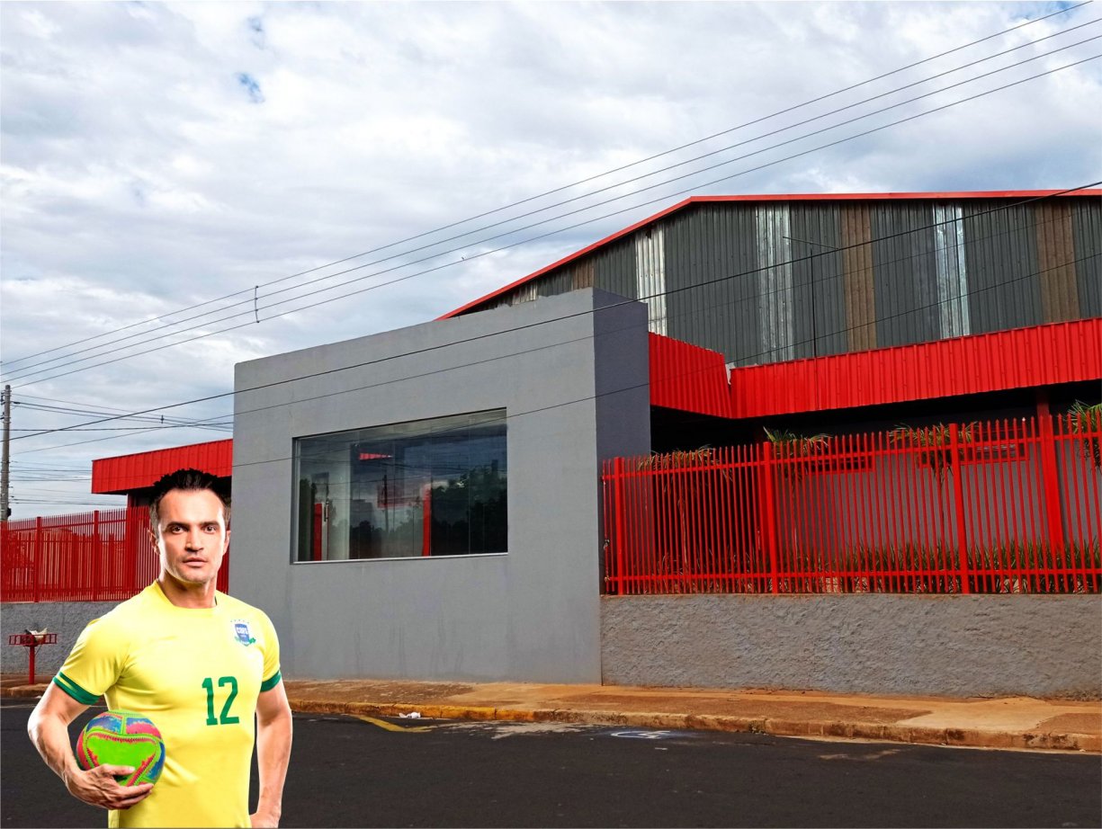 Governo de Bálsamo inaugura revitalização da Quadra Coberta com a presença de Falcão, o Rei do Futsal