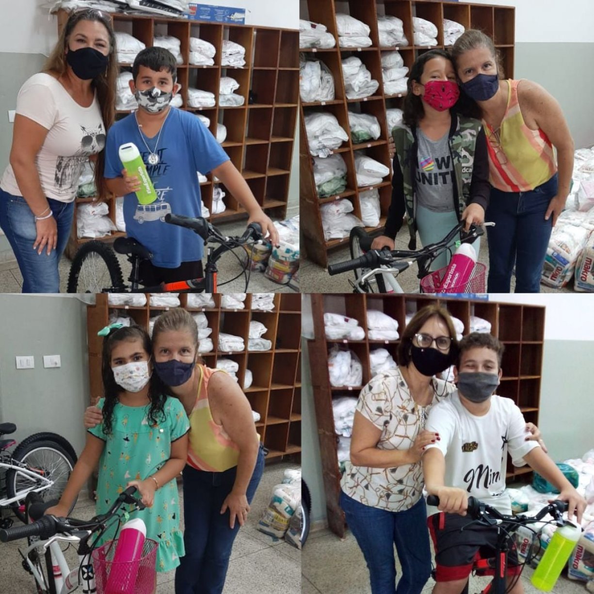 Alunos do Projeto Fiorilli ganham bicicletas em sorteio do Dia das Crianças